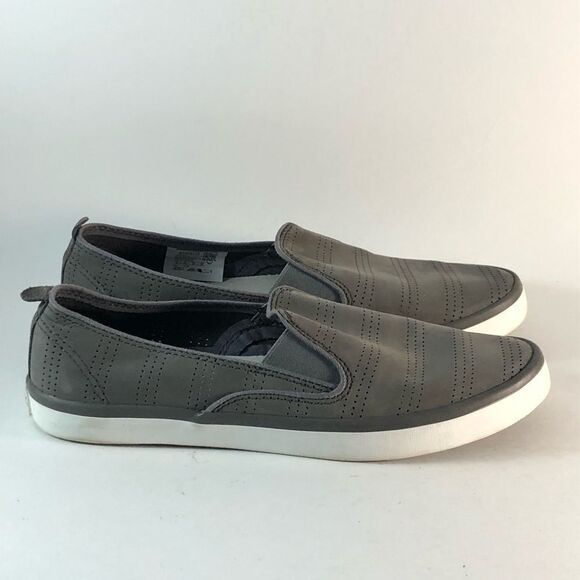 Sperry Top Sider womens memory foam shoes slip on sneakers gray white size 8 - Picture 1 of 8